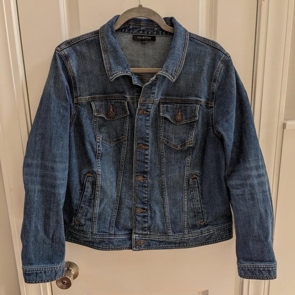 Talbot's Medium Wash Jean Jacket - XL